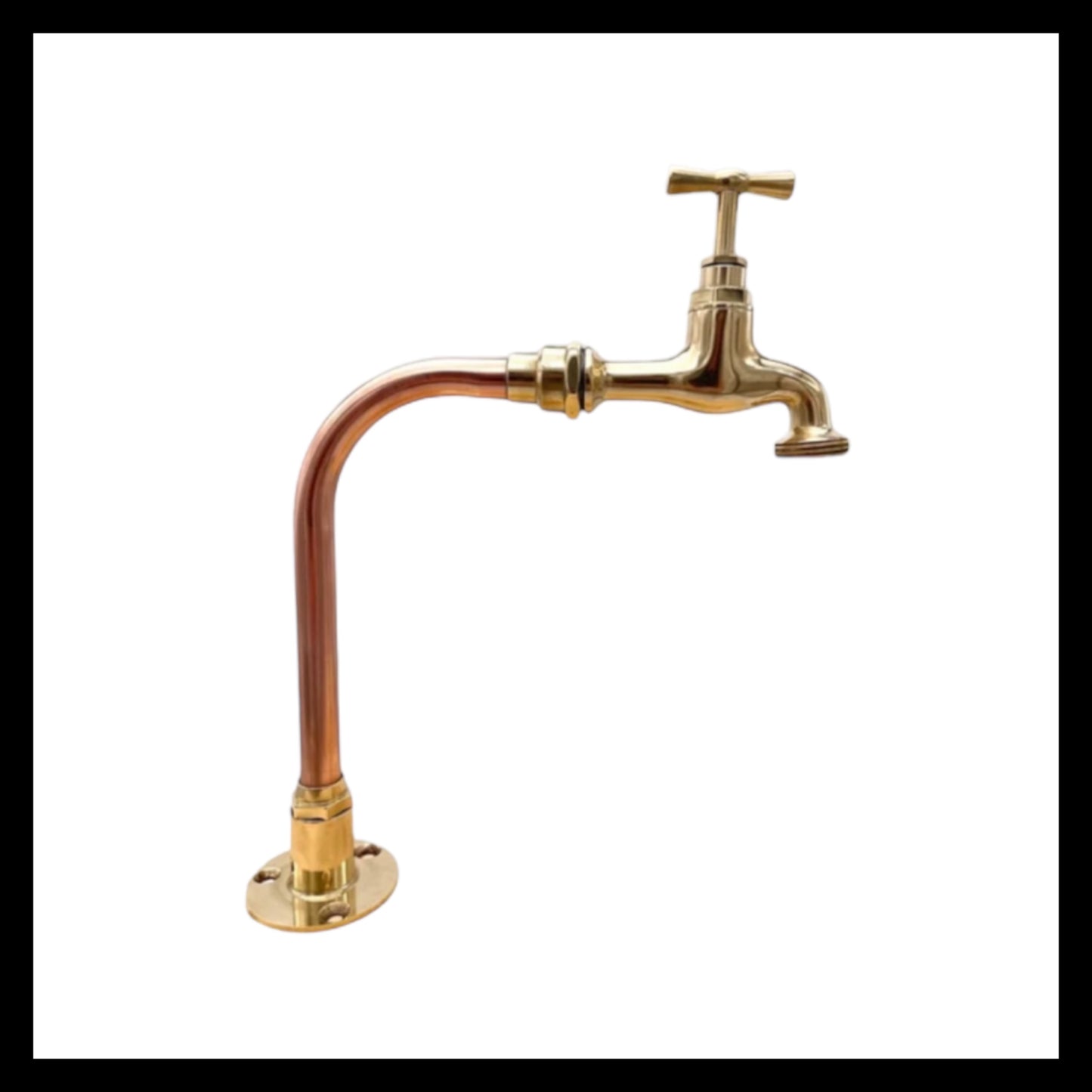 Copper and brass handmade tap faucet sold by All Things French Store