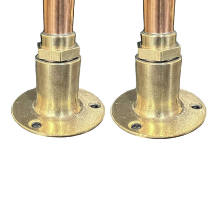 Copper and brass mixer tap set sold by All Things French Store