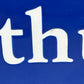 close up image of French blue enamel road sign Rue du Perthuis sold by All Things French Store