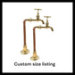Custom Made to Measure Copper and Brass Bathroom or Kitchen Taps ideal for Belfast Sink, (C15A)
