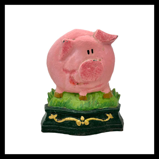French cast iron pig door stop sold by All Things French Store