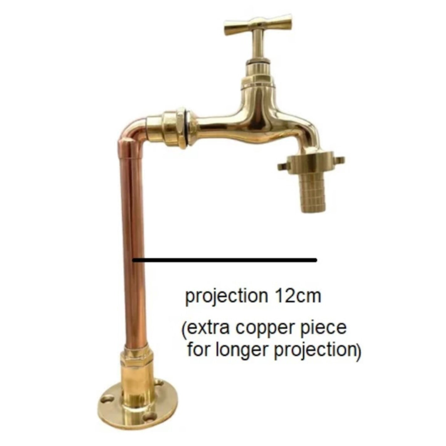 Copper and brass handmade custom size taps sold by All Things French Store