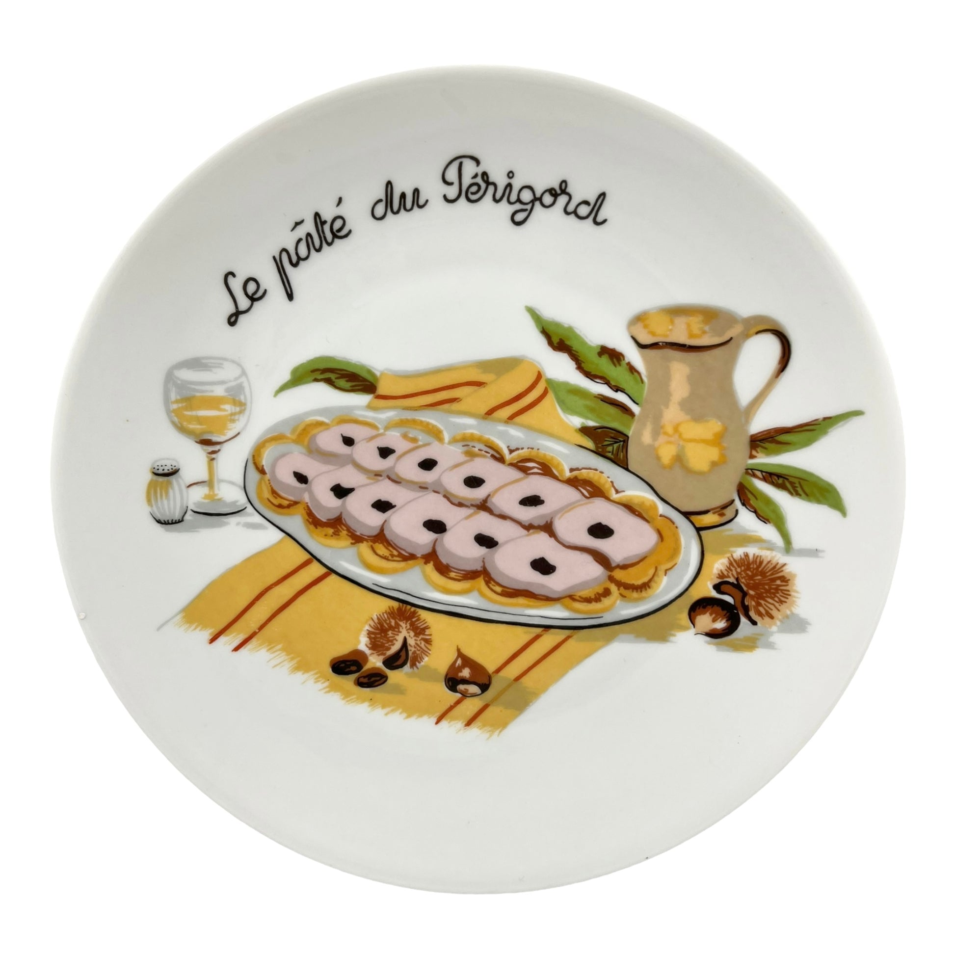 French pate terrine plate set with 3 different designs  sold by All Things French Store