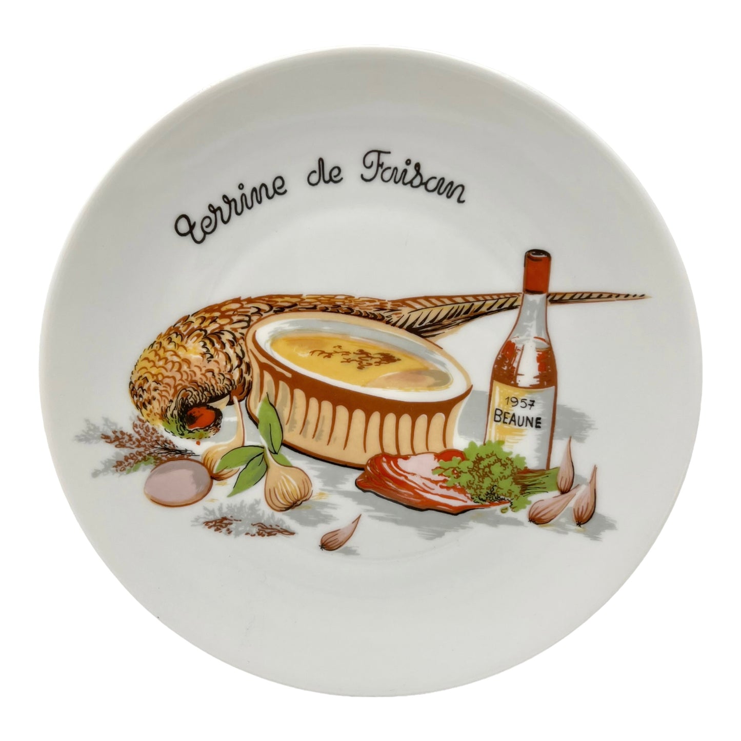 French pate terrine plate set with 3 different designs  sold by All Things French Store