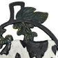 French Cast Iron Shabby Chic Pan Trivet, Farmhouse Cow Kitchen Pot Stand (B27)