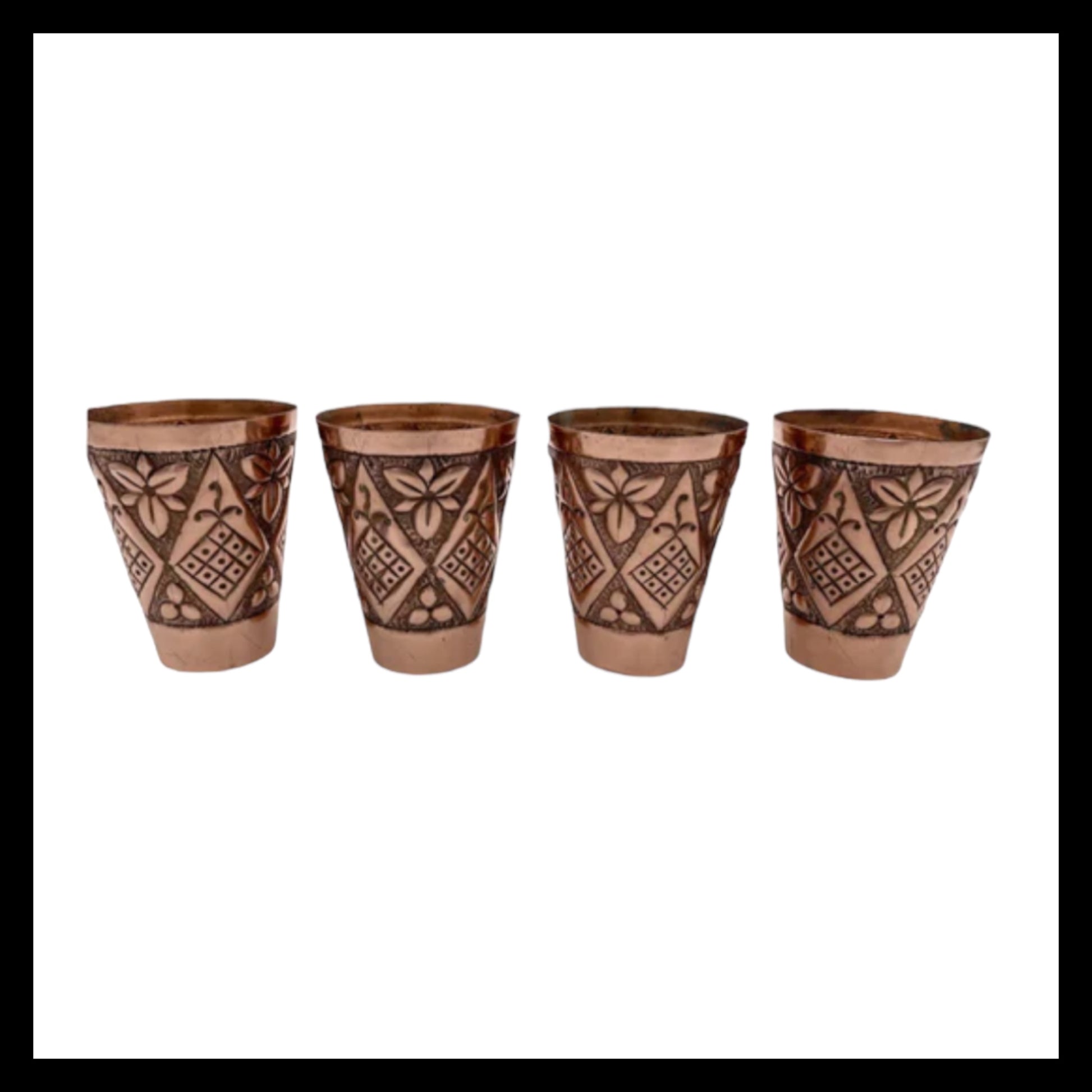 image French arts and crafts style copper tumblers sold by All Things French Store