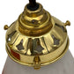 Pair of French Vintage Pendant Glass Ceiling Lampshades with new fittings (B54)