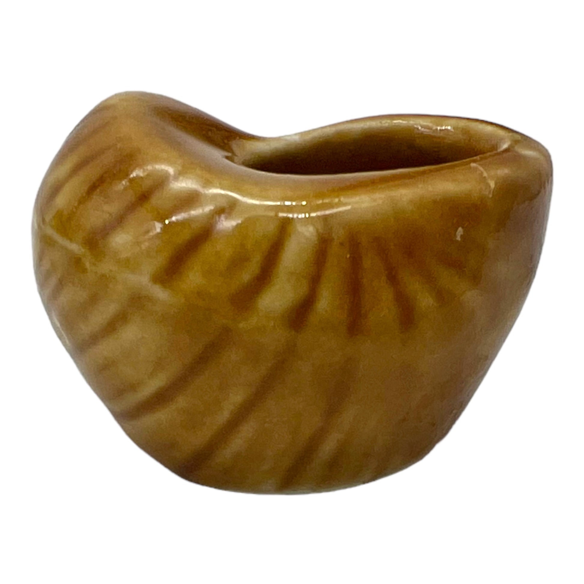 image of a single French glazed ceramic snail pots  a white background sold by All Things French Store