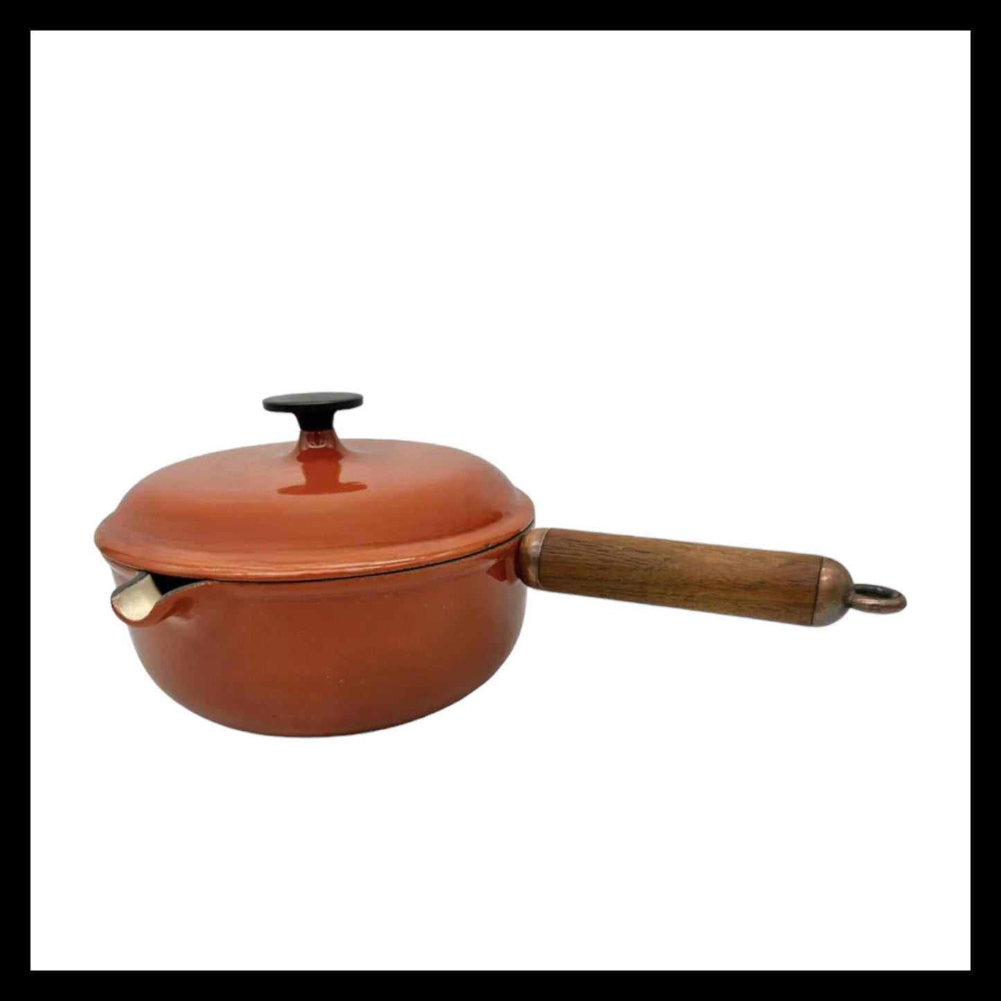 Vintage Le Creuset Pan, Le Creuset Saucepan with Lid, Cast Iron Pan Pot (B88)