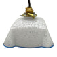 French vintage milk glass pendant light with new wiring and fittings sold by All Things French Store