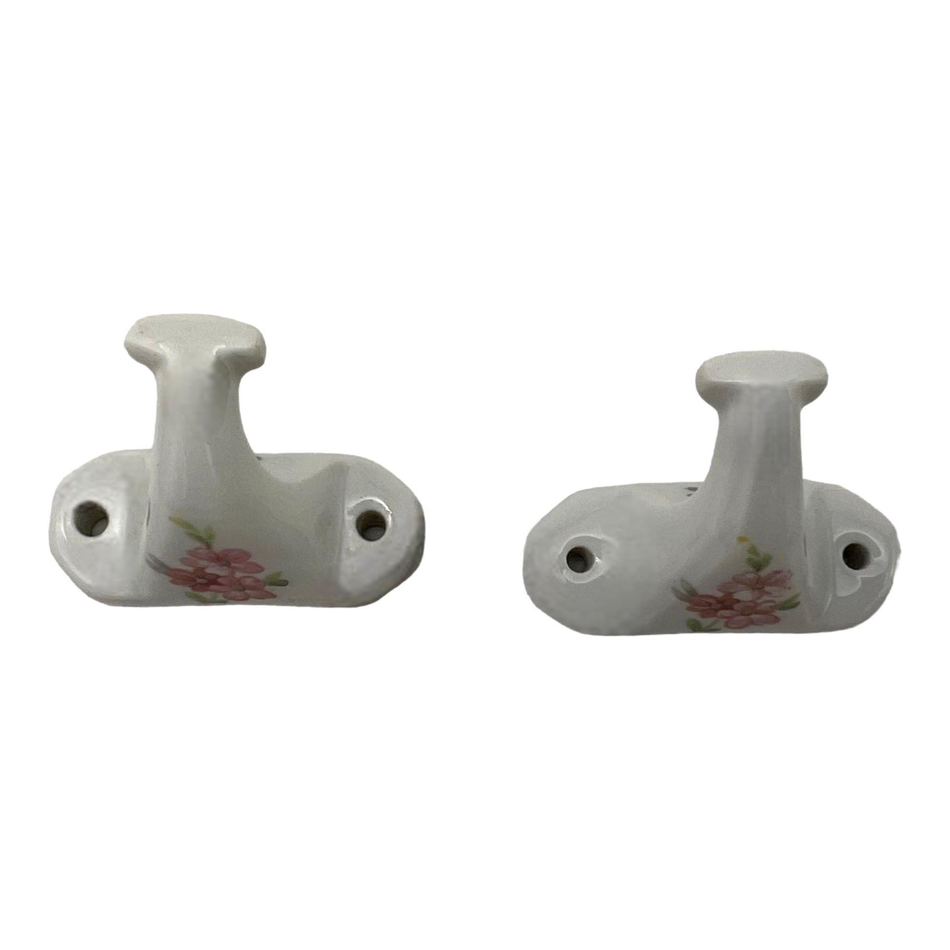 image collection of 14 French porcelain hooks ideal for a bathroom or kitchen