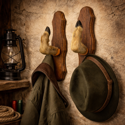 French Deer Hoof Vintage Taxidermy Coat Hooks – Hunting Gift