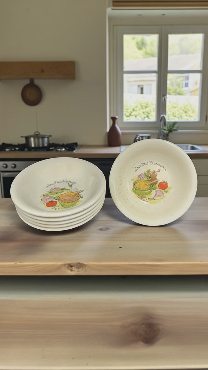 video of 6 cous cous lates on a kitchen table 