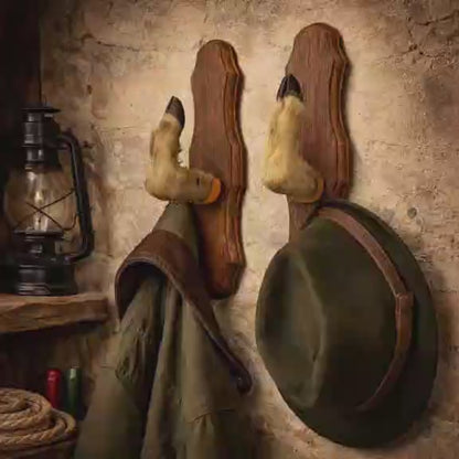 French Deer Hoof Vintage Taxidermy Coat Hooks – Hunting Gift