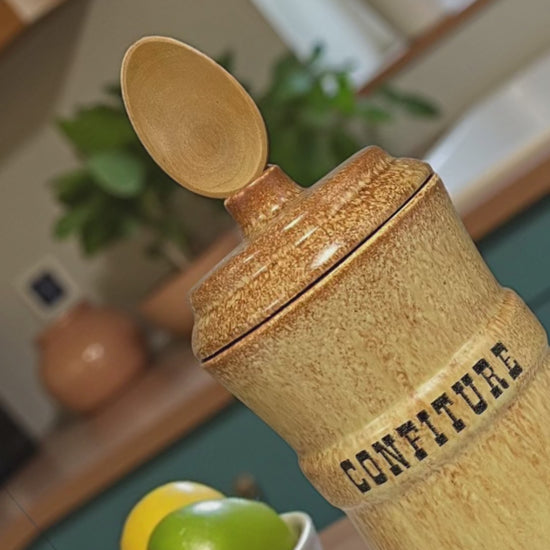 video of ceramic jam jar