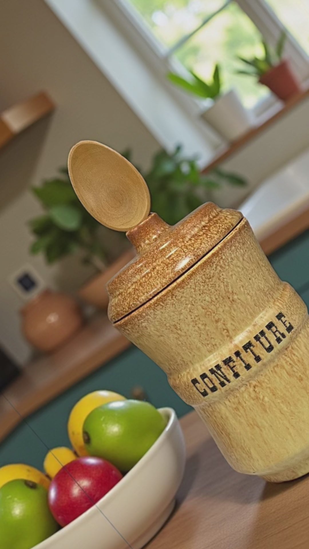 video of ceramic jam jar