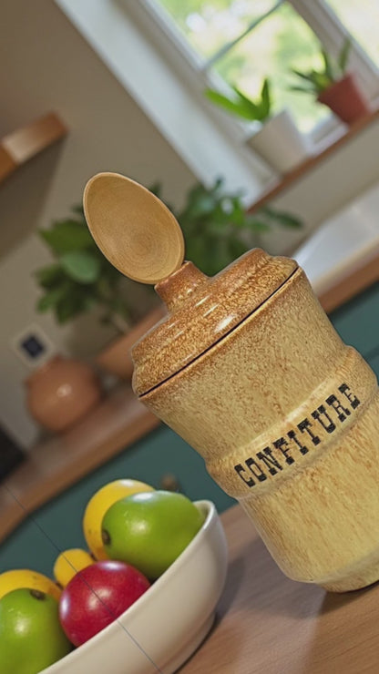 video of ceramic jam jar