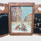 Country Corner Relief Plaque 3D Picture Wall Sign with Blackboard and Noticeboard