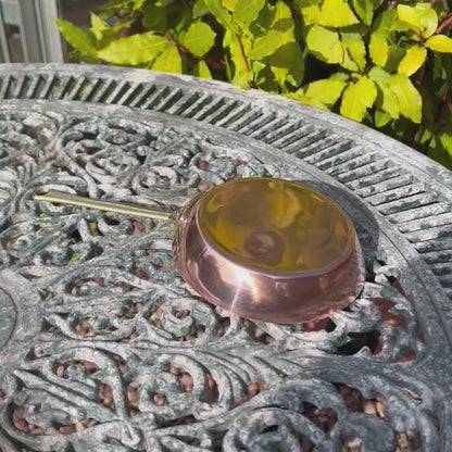 Video of a small French copper frying pan 