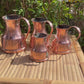 Set of 4 Vintage French Copper Measuring Cups, Copper Tankards, Jugs (C70)