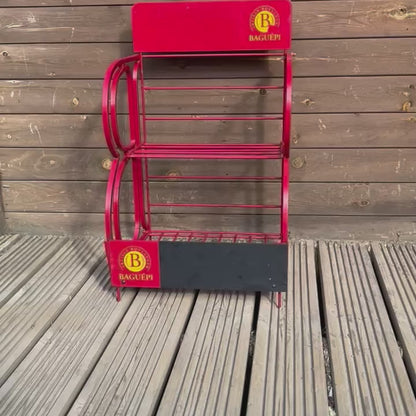 Vintage French Baguépi Boulangerie Countertop Bread & Baguette Display Stand
