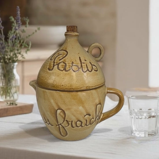 video of pastis and water jug