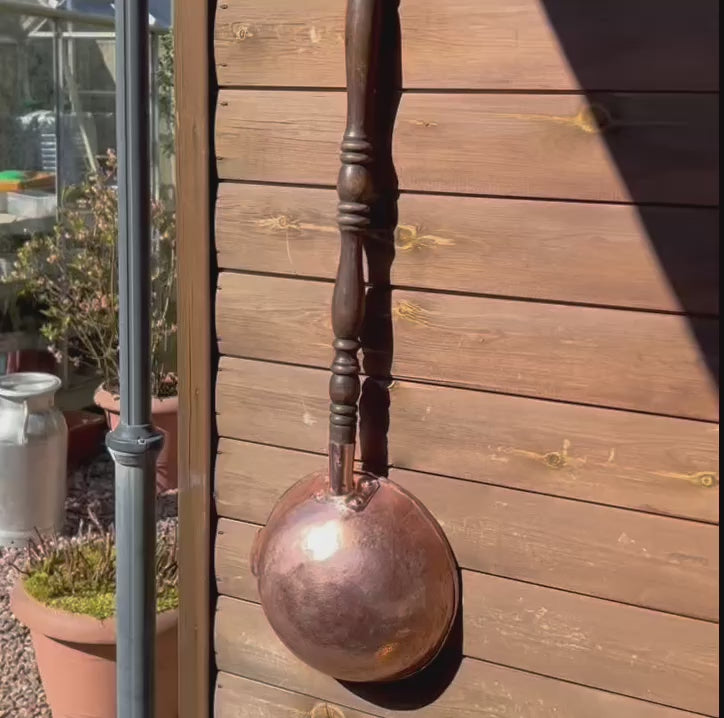 video of copper ladle