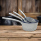 image 2 set of 4 French enamel vintage saucepans sold by All Things French Store 