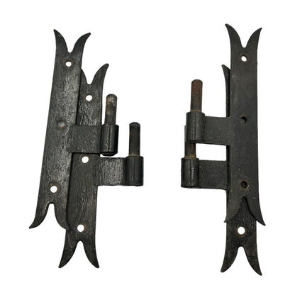 set of French vintage window shutter brackets 