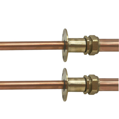 Bespoke Custom Size Vintage Style Copper and Brass Wall Mounted Kitchen Taps (T50)