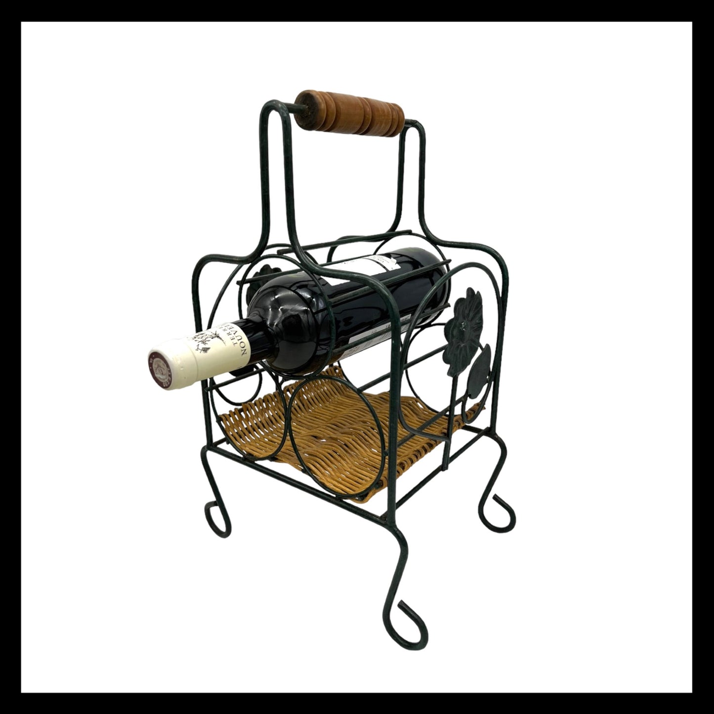 image French shabby chic wine bottle carrier sold by All Things French Store