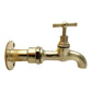 Brass vintage style wall mounted bathroom or kitchen tap sold by All Things French Store