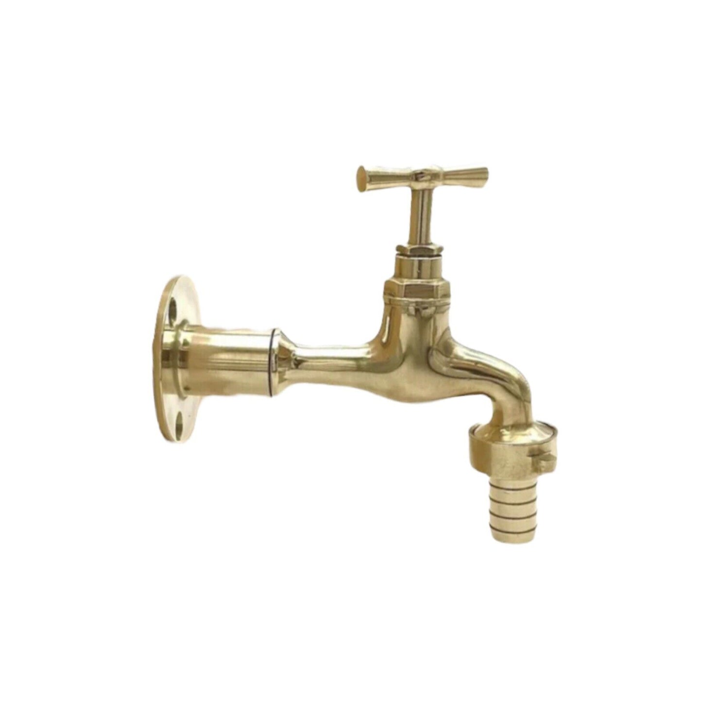 Brass wall mounted kitchen tap sold by All Things French Store