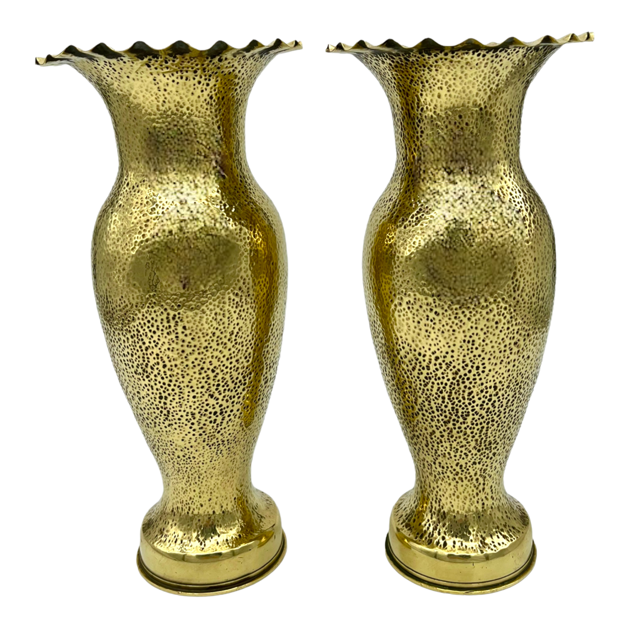 French WW1 brass trench art shell case vases sold by All Things French Store