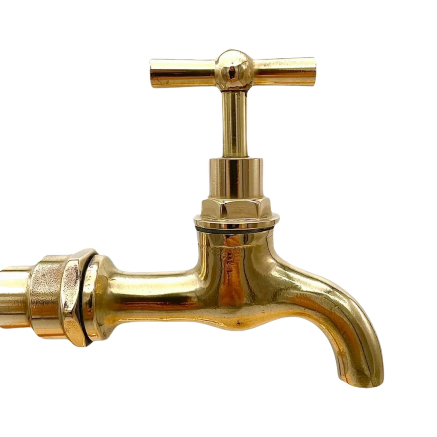 brass tap head for Pair of copper and brass vintage style kitchen taps sold by All Things French Store