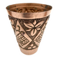 side view of French copper arts and crafts tumblers sold by All Things French Store