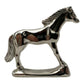 Set of 4 horse shaped silver plated napkin rings 