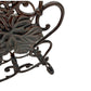 bottom feet of French vintage cast iron magazine rack sold by All Things French Store 