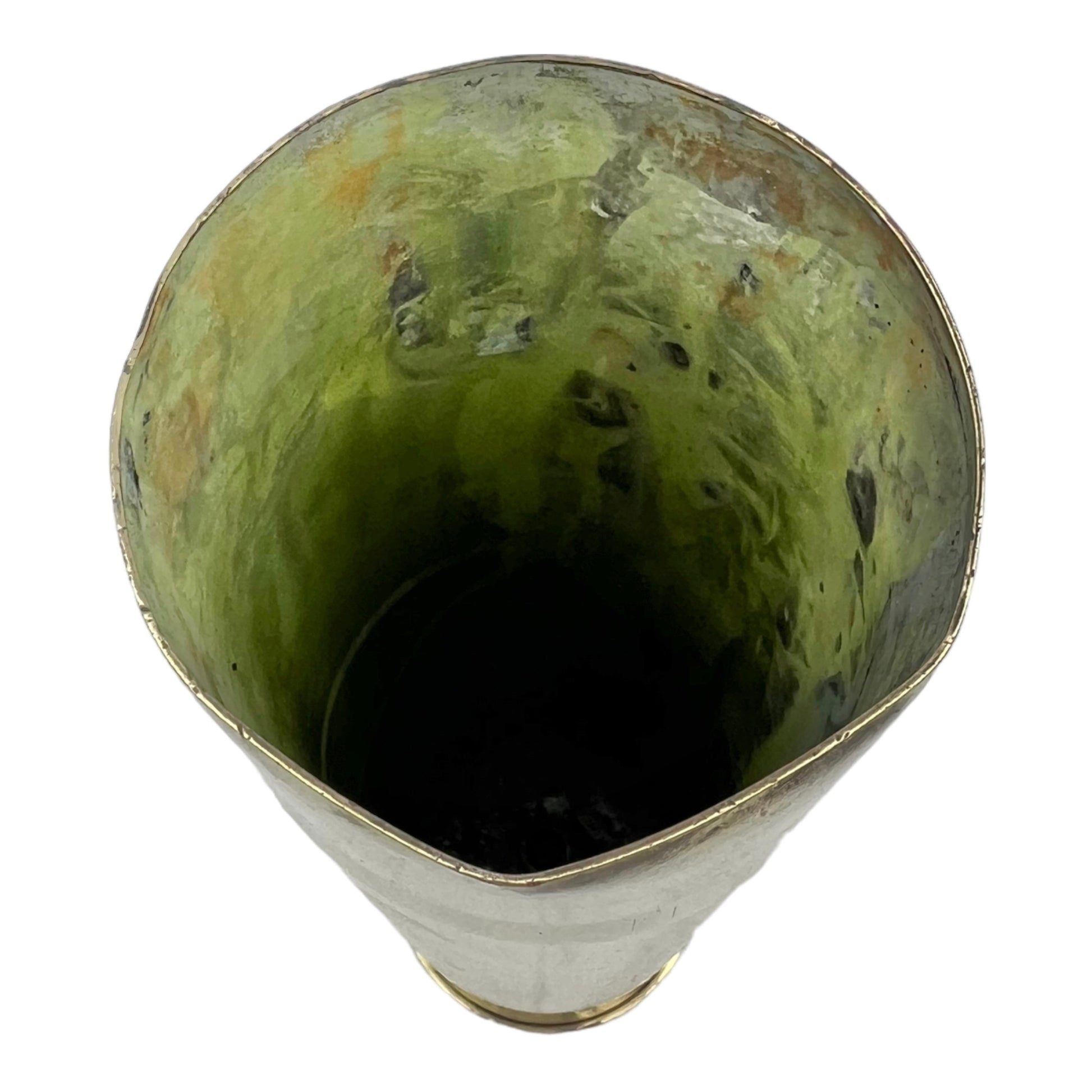 inside image of French Ww1 brass shell case sold by All Things French Store