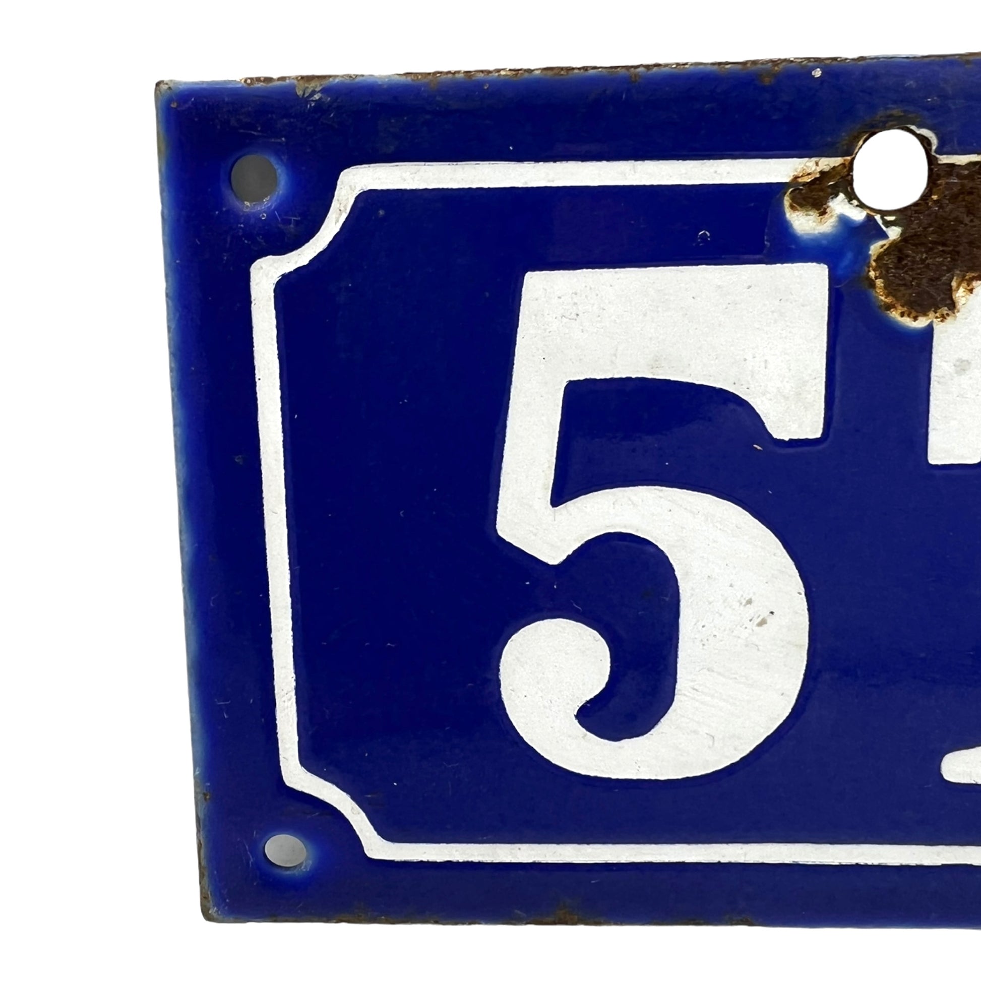 image 3 French vintage enamel door number 57 sold by All Things French Store