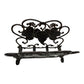 inside view of French vintage cast iron magazine rack sold by All Things French Store 
