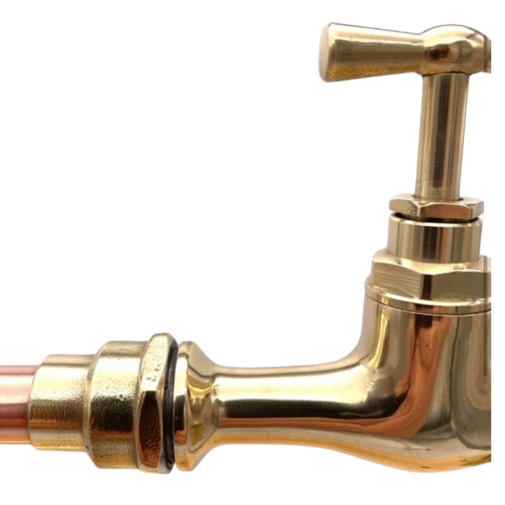 image handmade copper and brass taps