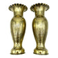 Pair of French WW1 trench art brass vases sold by All Things French Store