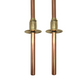 15mm tail ends of Copper and brass handmade vintage style taps sold by All Things French Store