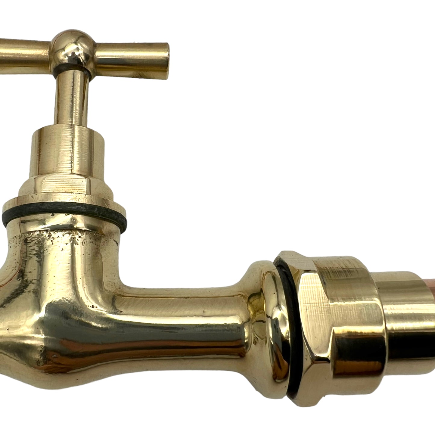 Vintage Style Brass Wall Mounted Taps, Vintage Style Brass and Copper Wall Taps (T17)