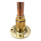 image of copper and brass Belfast sink tap base plate 