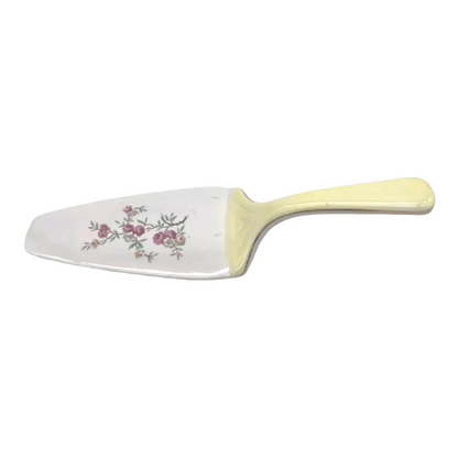 Image of French vintage porcelain cake slice