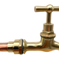image 6 rustic copper and brass kitchen Belfast sink taps sold by All Things French Store