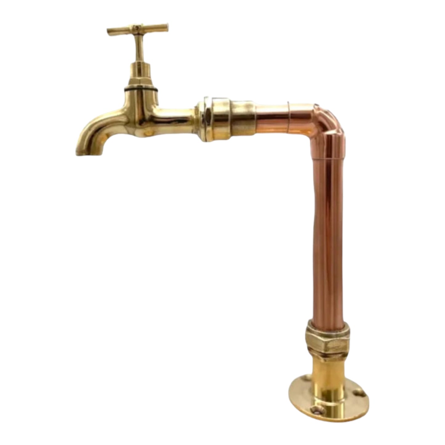 image 3 copper and brass rustic industrial style copper and brass tap