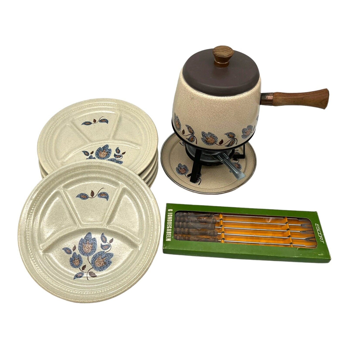 French retro vintage fondue set sold by All Things French Store